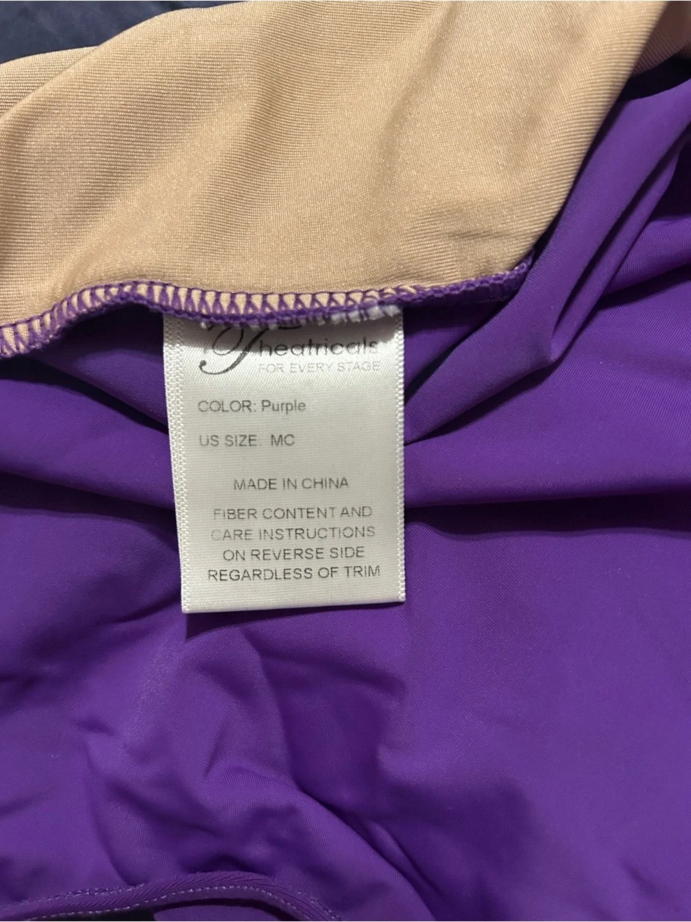 Girls Short-Sleeve Purple Dance Leotard